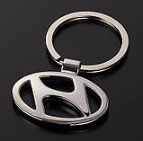 Брелок логотип Hyundai, хром, фото 3