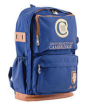 Підлітковий Рюкзак ТМ "Cambridge" (кишеню, змійка, синій)