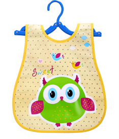 Слинявчик фартух непромокальний з кишенькою "Сова" (20146)