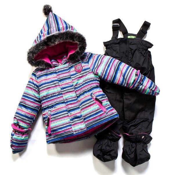 Зимовий термокостюм для дівчинки 1-2 років, р. 75-89 ТМ Peluche&Tartine Lipstick / Black F17 M 14 BF