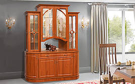 Меблі для вітальні, вітрина Цезар Світ меблів, колір горіх
