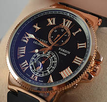 Чоловічий механічний годинник Ulysse Nardin (Уліс Надін) сині чорні механіка