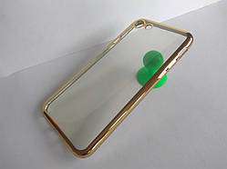 Чохол бампер силіконовий золотистий для iphone 7