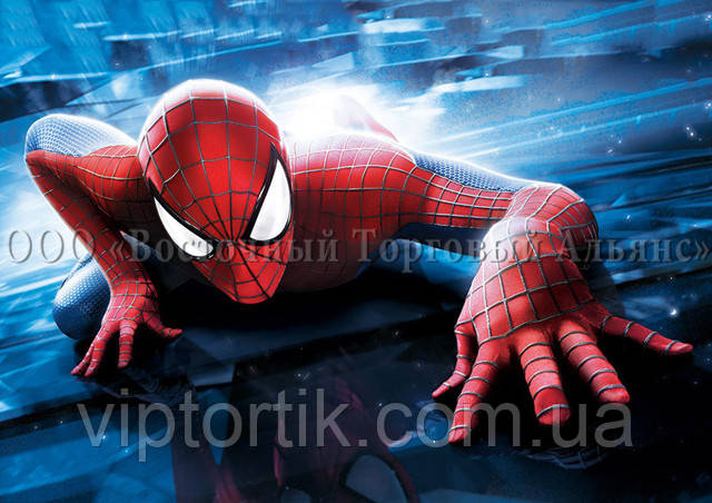 Друк їстівного фото — А4 — Вафельний папір — Людина-павук No34, фото 1