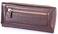Красивый кошелек женский кожаный GRASS SHI147-14, коричневый