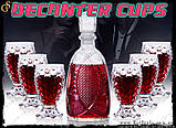 Скляний графин Decanter Cups 2 склянки, фото 6