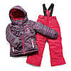 Зимовий термокостюм для дівчинки 4,8 років р. 104,128-134 ТМ Peluche&Tartine Scarlet F17 M 68 EF, фото 4