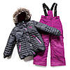 Зимовий термокостюм для дівчинки 7-8 років, р. 122-134 ТМ Peluche&Tartine Grey/Mauve F17 M 50 EF, фото 4