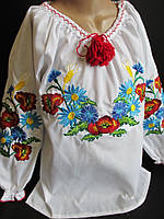 Дитячі вишиті блузи гладдю.