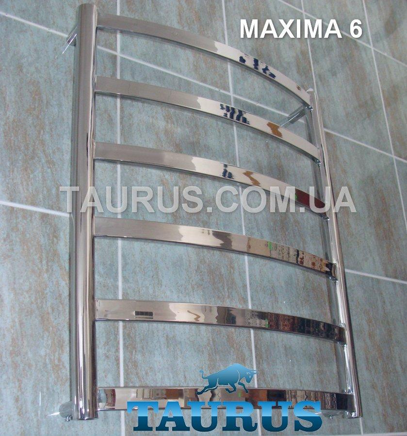 Сушарка для рушників для невеликих кімнат Maxima 6/650x500 з плоскими перемичками 30х10 з нержавіючої сталі