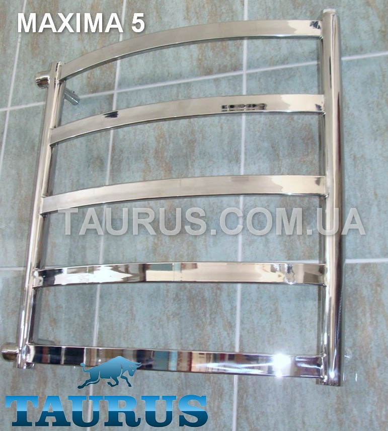 Низька та вузька сушарка для рушників Maxima 5/550х400; Водяний; Електро; Комбінований (гібридний). Н/ж сталь