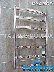 Популярна сушарка для рушників Maxima 7/750x500 з н/ж сталі в Україні, з плоскими перекладинами 30х10. TAURUS