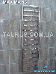 Вузька та висока сушарка для рушників дизайнерська Maxima 15/1550х400 з нержавіючої сталі