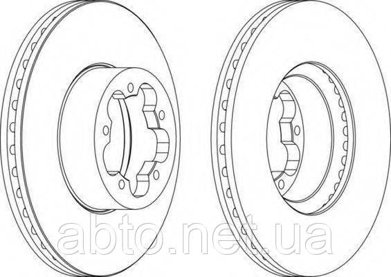 Диск гальмівний передній Ford Transit 06-14 (Форд Транзит)