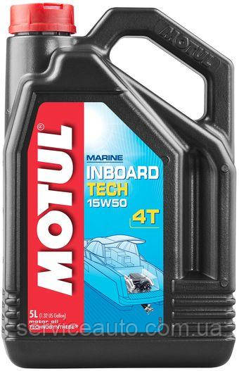 Олива моторна Motul INBOARD TECH 4T SAE 15W50 (5L)