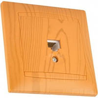 TF-розетка телефонна Сакура Вільха LMR1425