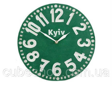Годинник Київ (зелений)