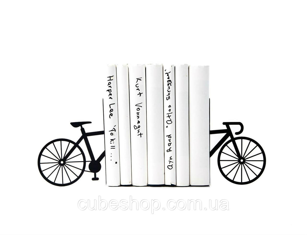 Упори для книг металеві Велик (чорний)