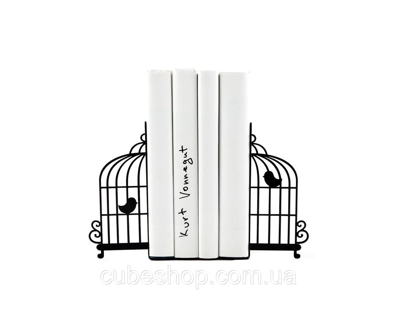 Упори для книг Клітка з птахами