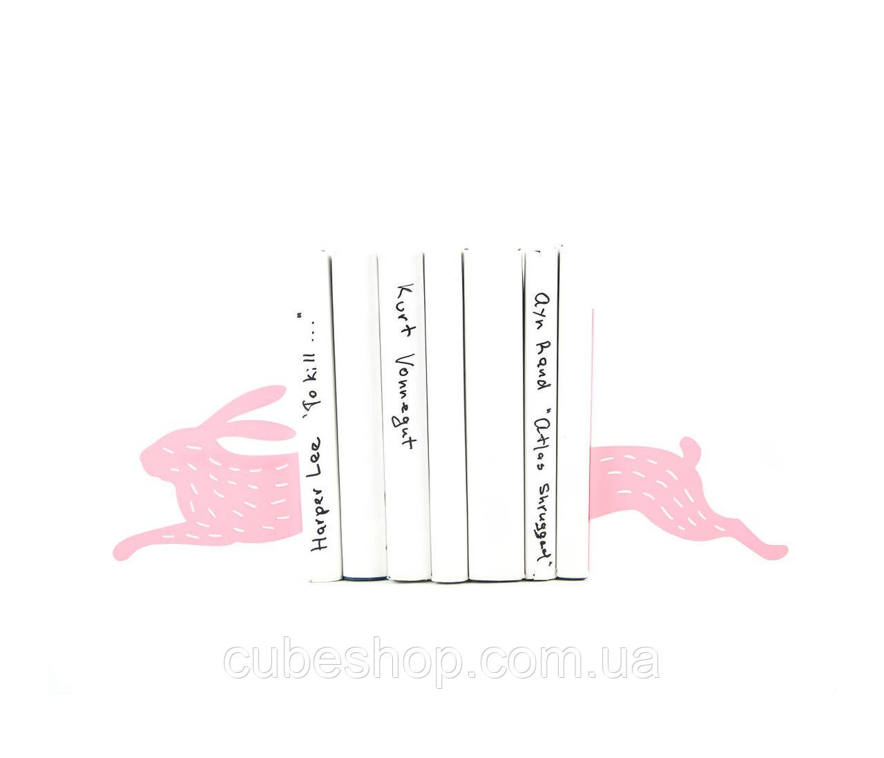 Упори для книг Рожевий Заєць, фото 1