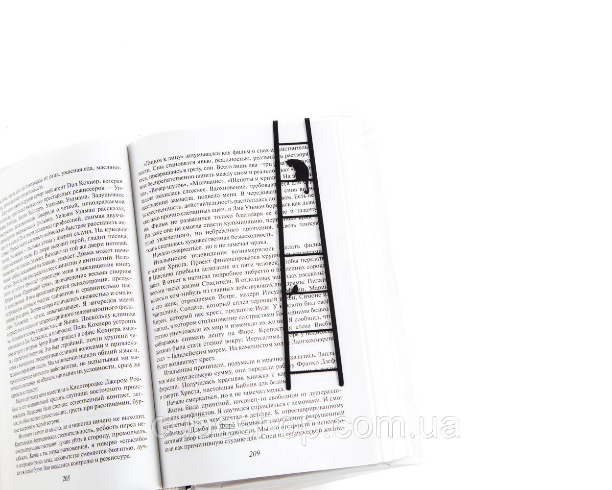 Закладка для книг Кішка та пташка