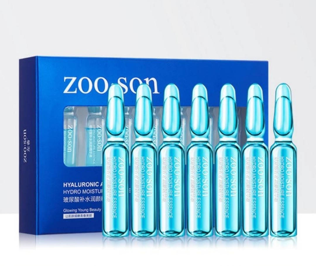 

Увлажняющие сыворотка-эссенция для лица с гиалуроновой кислотой и арбутином в ампулах - ZOO SON набор 7шт*2мл