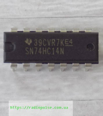 

Микросхема 74HC14N ( SN74HC14N ) , DIP