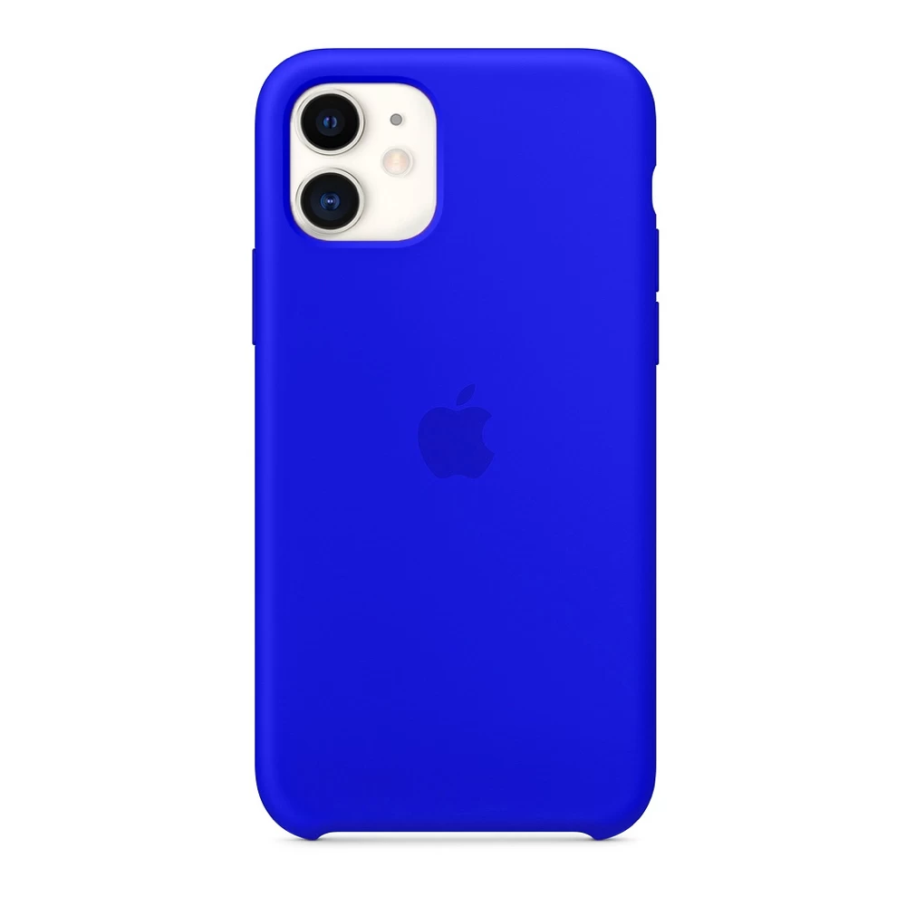

Силиконовый Чехол Накладка Silicone Case для iPhone 11 Shiny Blue, Синий