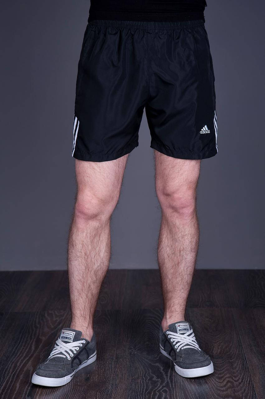 

Чоловічі шорти Adidas (плащівка), чорного кольору, Черный