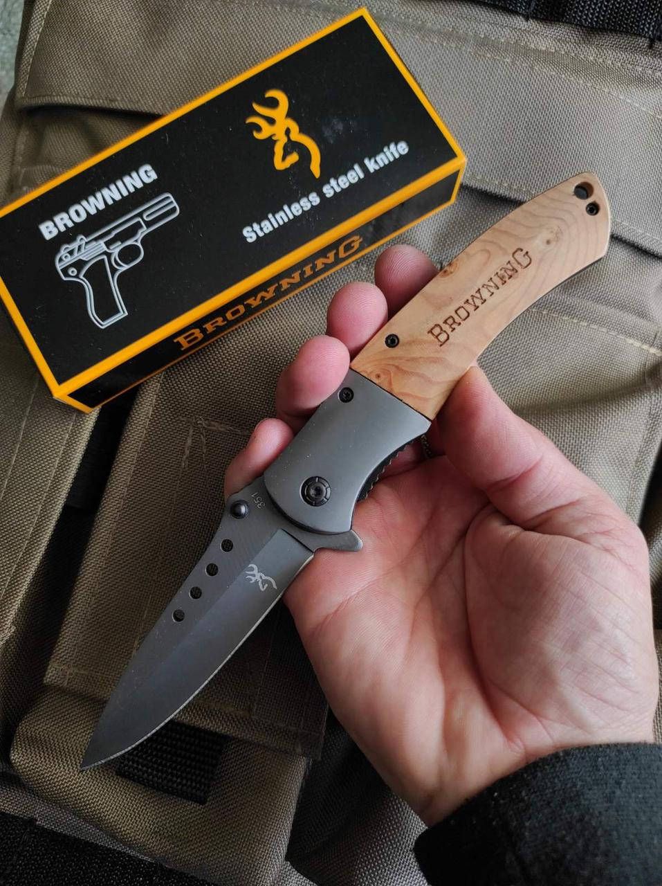 

Тактический нож Browning (Браунинг) складной для охоты туризма рыбалки
