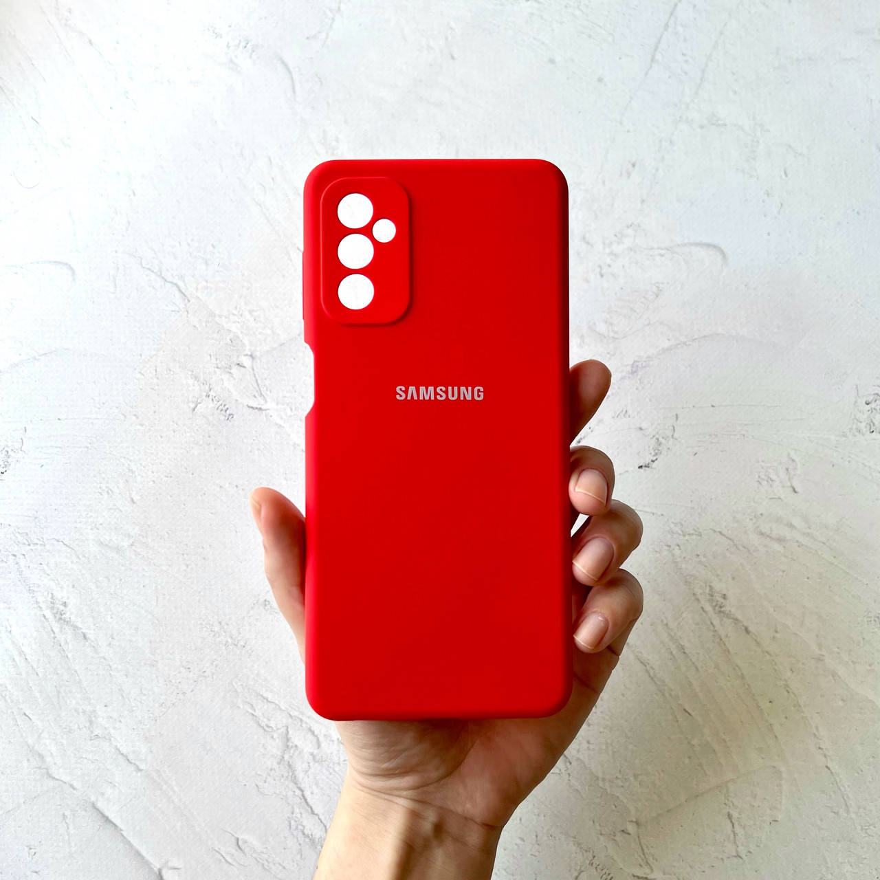 

Чехол на Samsung Galaxy M52 Silicone Case красный силиконовый / для Самсунг Гелекси М52