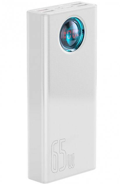 

Повербанк Baseus 30000mAh 65W PD + QC3.0 Powerbank, White