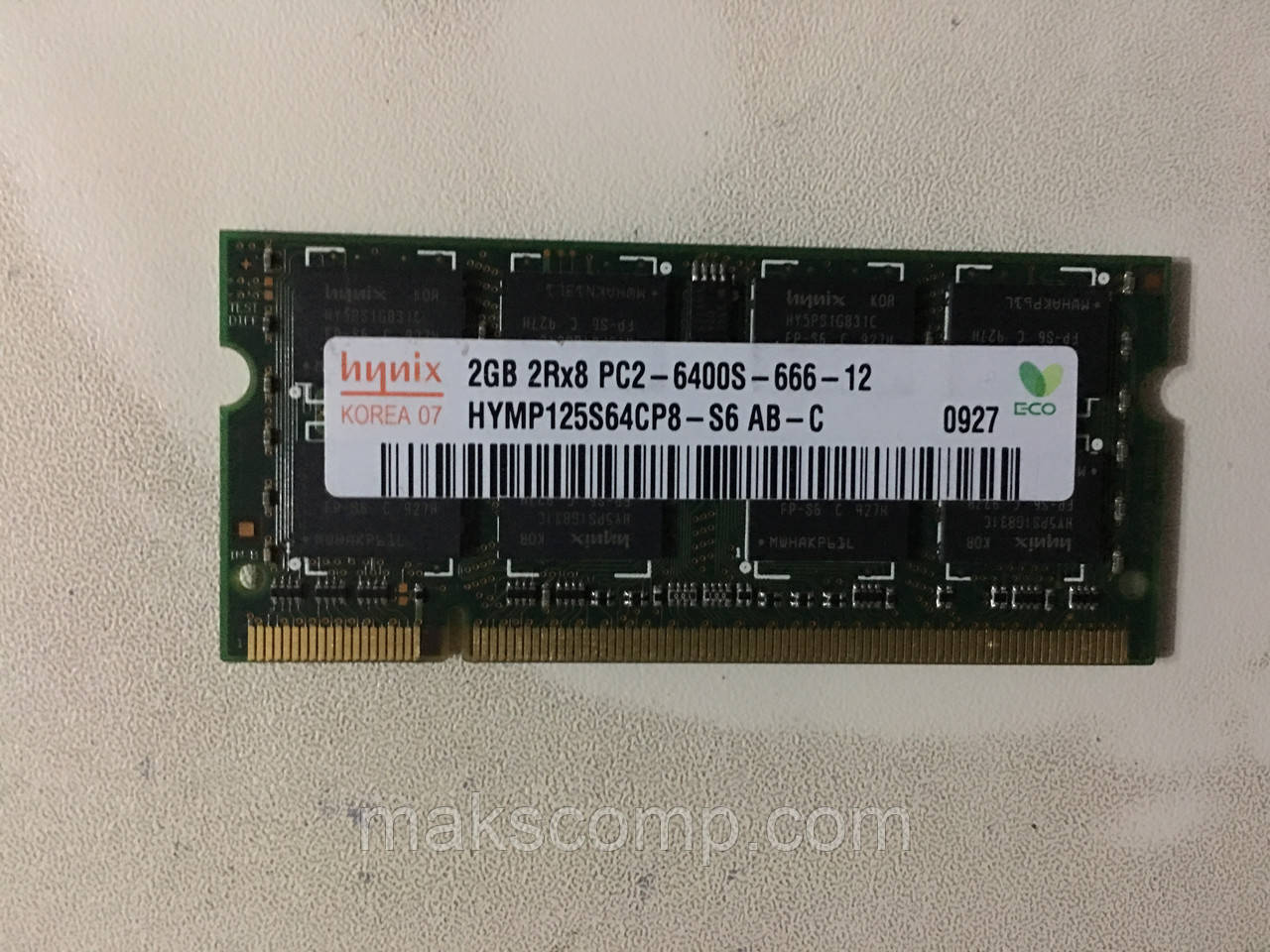 Пам'ять So-dimm Hynix 2Gb PC2-6400S DDR2-800 (HYMP125S64CP8)