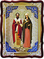 Наши иконы в церкви красиво смотряться - Святые Киприан и Иустина