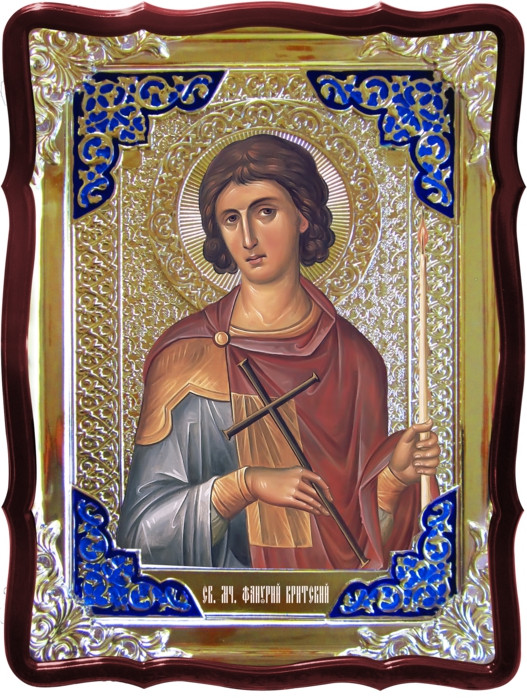 Церква православна ікона Святої Фанурий (візантійська)