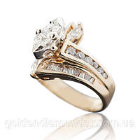 Золотое кольцо с бриллиантами С14Л1№26