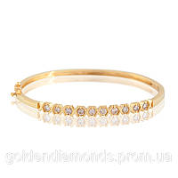 Женский браслет из желтого золота с бриллиантами С11Л1№38
