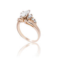 Золотое кольцо с бриллиантами С17Л1№2