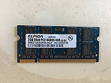 Пам'ять So-dimm ELPIDA 2Gb PC2-6400S DDR2-800