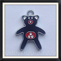 Підвіска з емаллю Ведмедик (2,6*2 см)