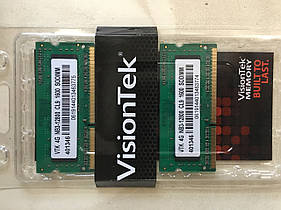 Пам'ять VisionTek 8Gb (2x4gb) So-DIMM PC3-12800S DDR3-1600