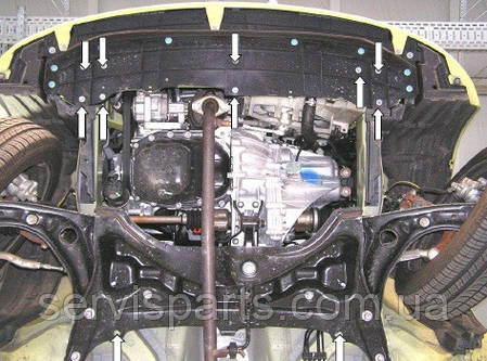 Захист двигуна Citroen C1 2005-2014 (Сітроен С1), фото 2