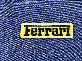 Нашивка Ferrari планка 60x18 мм