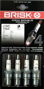 Свічки BRISK L15YC SILVER (довж. спідниця)