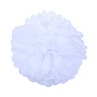 Помпон із паперу 30 см. білий