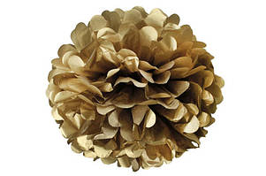 Помпон з паперу 30 см. золото