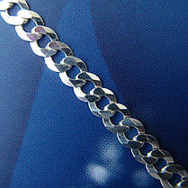 Срібний браслет, 200 мм, 3 грами, плетіння Панцир, фото 3