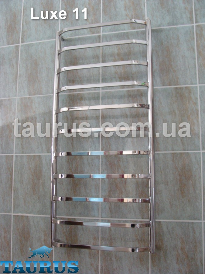 Сушарка для рушників Нержавіюча Luxe 11/1150х450. Перемички трапецією — прямокутна труба 20х10