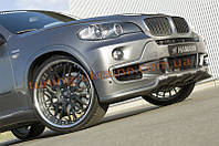Юбка на передний бампер Hamann BMW X5 Е70 2007-2013 до рестайлинг