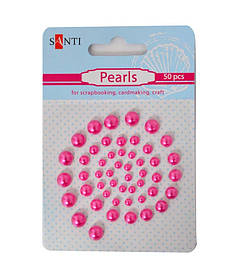 Набір перлин самоклейних малиновий, 50 шт 740190